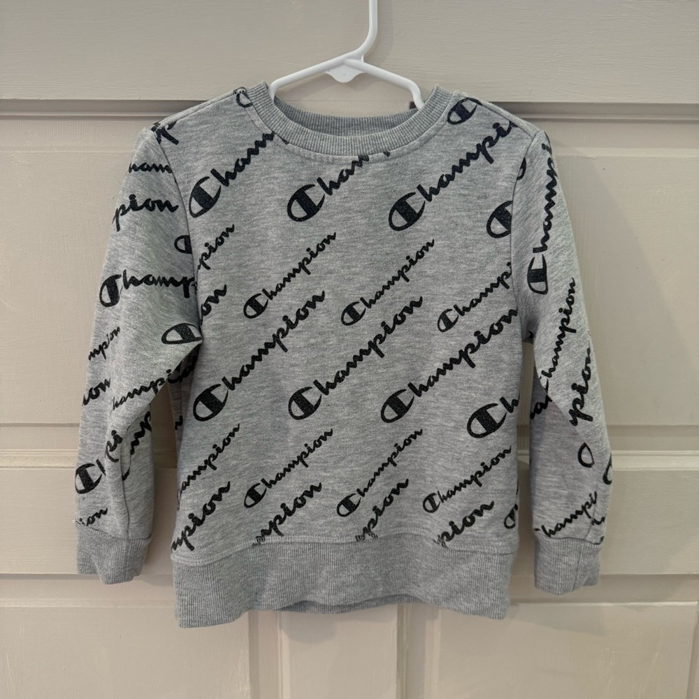 Champion Heather Gray Logo toddler Sweatshirt